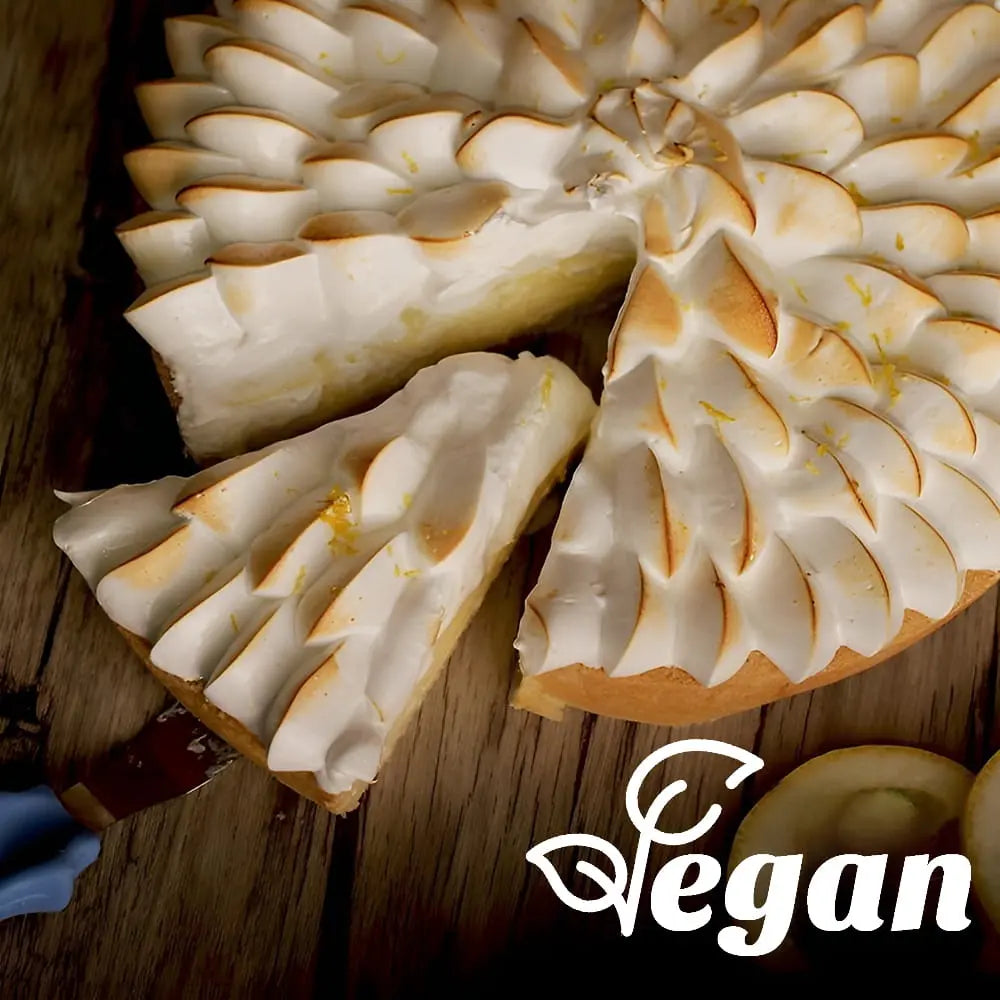 Fotografía de un pie de limon sin gluten vegano de tastyfree | tastifree tastyfry tastifry tastifri tasty tasti tatifry tatifree tasty sin gluten